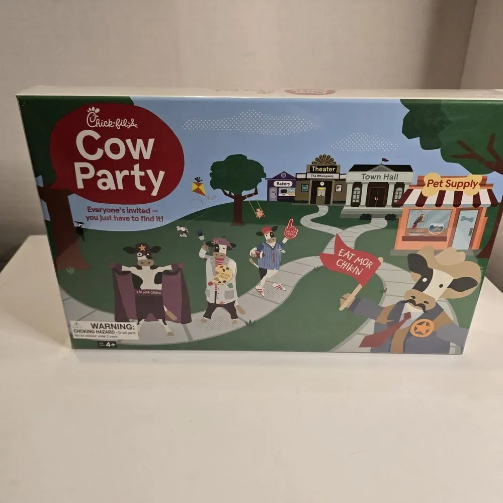 Chick-Fil-A Cow Party Game Family Game Night New Factory Sealed Ages 4+